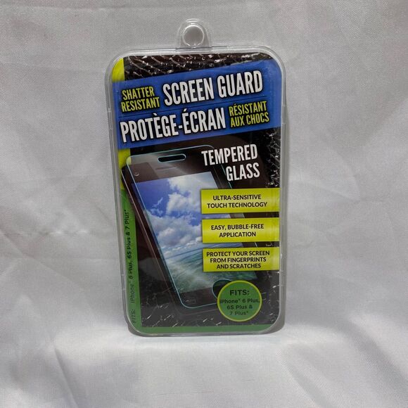 iPhone 6 Plus 6S Plus 7 Plus Shatter Resistant Tempered Glass Screen Protector - Picture 2 of 7